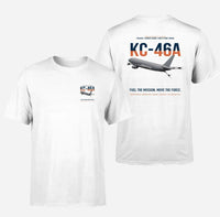 Thumbnail for KC-46A PEGASUS design on white double-side t-shirt, double-side print