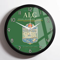 Thumbnail for Houari Boumediene Airport ALG Wall-Clock Framed - Green