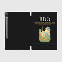 Thumbnail for Husein Sastranegara International Airport (BDO) design on black samsung tablet tablet case