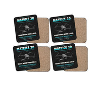 Thumbnail for DJI Matrice 30 design on black 4 pieces set coaster