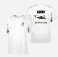 Thumbnail for NHIndustries NH90 TTH design on white t-shirt, double-side print