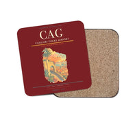 Thumbnail for Cagliari Elmas Airport CAG Coaster 1-Piece - Dark Red