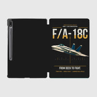 Thumbnail for F-A-18C Hornet design on black samsung tablet tablet case