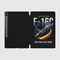 Thumbnail for F-16C Fighting Falcon design on black samsung tablet tablet case