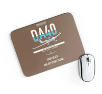 Thumbnail for Diamond DA40 design on brown rectangle mouse pad