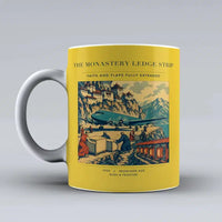 Thumbnail for VINTAGE G4341 - The Monastery Ledge Strip - Ceramic Mug design on yellow