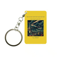 Thumbnail for VINTAGE G4248 - The Night Freight Departure - Designed Key Chain design on yellow