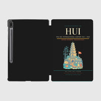 Thumbnail for Phu Bai International Airport (HUI) design on black samsung tablet tablet case