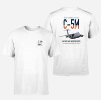 Thumbnail for C-5M Super Galaxy design on white double-side t-shirt, double-side print