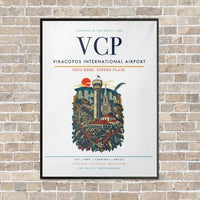 Thumbnail for Viracopos International Airport VCP - Canvas Framed - White