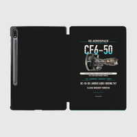 Thumbnail for CF6-50 design on black samsung tablet tablet case