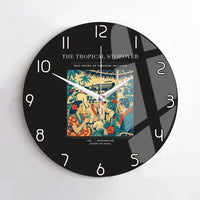 Thumbnail for VINTAGE G4225 - The Tropical Stopover - Designed Wall Clocks design on black no-frame