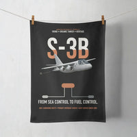 Thumbnail for S-3B Viking design on black towel