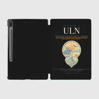Thumbnail for Chinggis Khaan International Airport (ULN) design on black samsung tablet tablet case