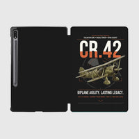 Thumbnail for Fiat CR.42 Falco design on black samsung tablet tablet case