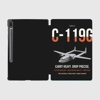 Thumbnail for C-119G Flying Boxcar design on black samsung tablet tablet case