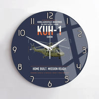 Thumbnail for Korea Aerospace Industries KUH-1 Surion design on navy blue no frame wall clock