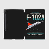 Thumbnail for F-102A Delta Dagger design on black samsung tablet tablet case