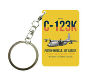 Thumbnail for C-123K Provider design on yellow designed key chain, double-side print