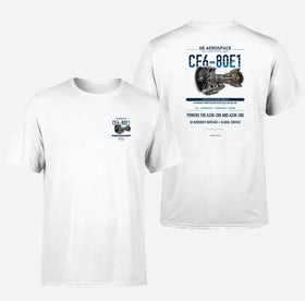 Double-Side Printing — GE Aerospace CF6-80E1 Engine Double-Side T-Shirt
