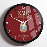 Thumbnail for Kunming Changshui International Airport KMG Wall-Clock Framed - Dark Red