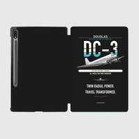 Thumbnail for Douglas DC-3 design on black samsung tablet tablet case