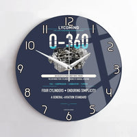 Thumbnail for O-360 design on navy blue no frame wall clock