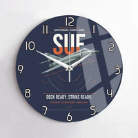 Thumbnail for Dassault Super Étendard design on navy blue no frame wall clock