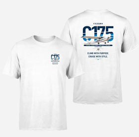Double-Side Printing — Cessna 175 Skylark Double-Side T-Shirt