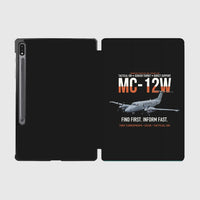 Thumbnail for MC-12W Liberty Eyes Over The Ground design on black samsung tablet tablet case