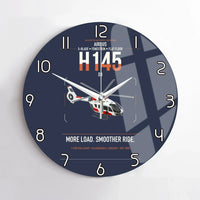 Thumbnail for Airbus H145 D3 design on navy blue no frame wall clock