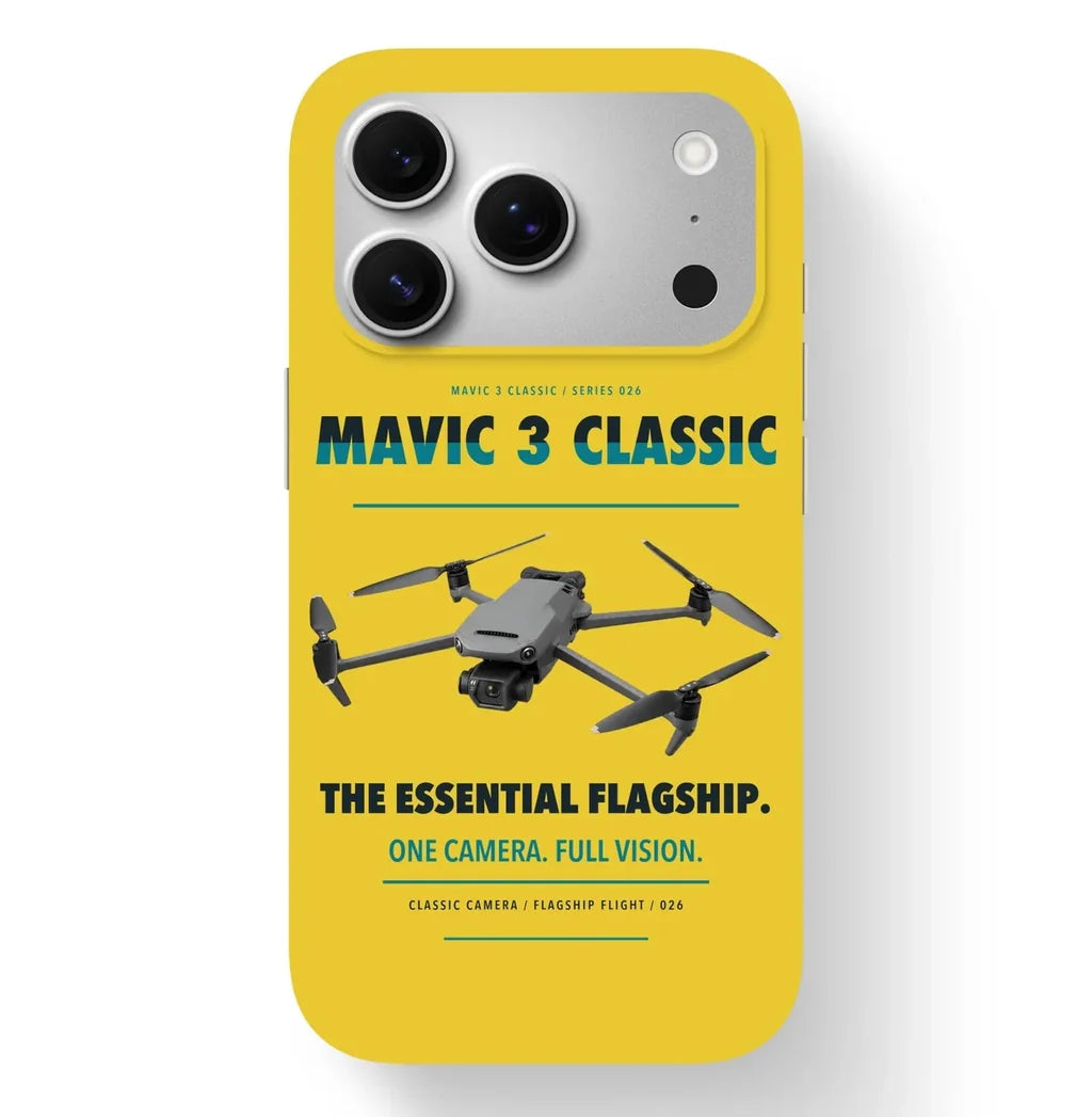 DJI Mavic 3 Classic Case design on yellow iphone case