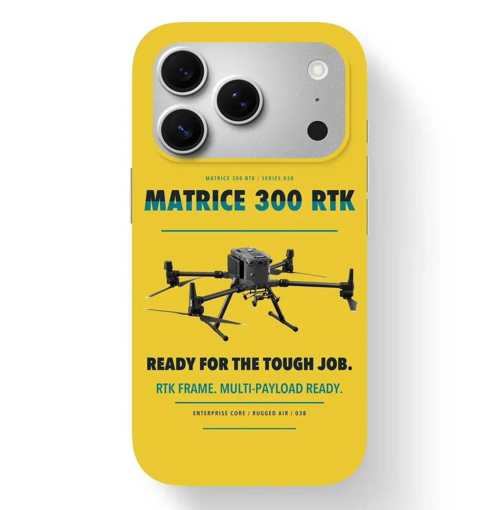 DJI Matrice 300 RTK Case design on yellow iphone case
