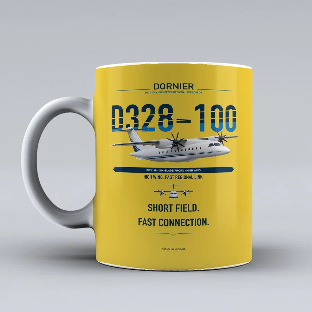 Mug design on yellow d328 100