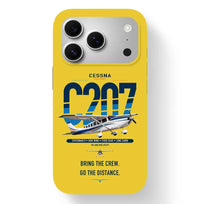 Thumbnail for Cessna T207A Stationair 8 design on yellow magsafe iphone case, for iPhone 17 Pro