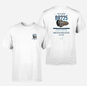 Double-Side Printing — Rolls-Royce BR725 Engine Double-Side T-Shirt