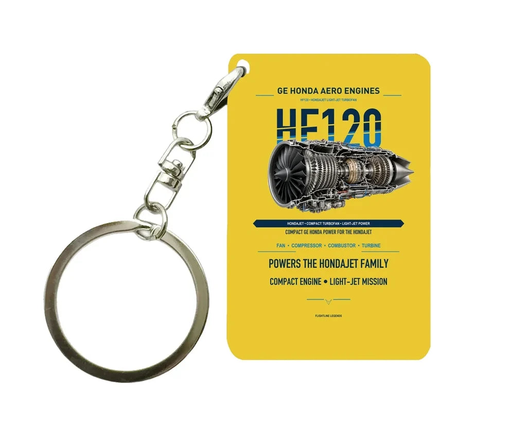 HF120 Key Chain design on yellow key chain