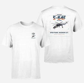 Double-Side Printing — Erickson S-64F Air Crane Double-Side T-Shirt