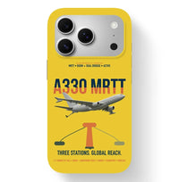Thumbnail for Airbus A330 MRTT design on yellow magsafe iphone case, for iPhone 17 Pro