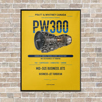 Thumbnail for PW300 vertical canvas print - framed - yellow background