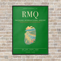 Thumbnail for Taichung International Airport RMQ - Canvas Framed - Green