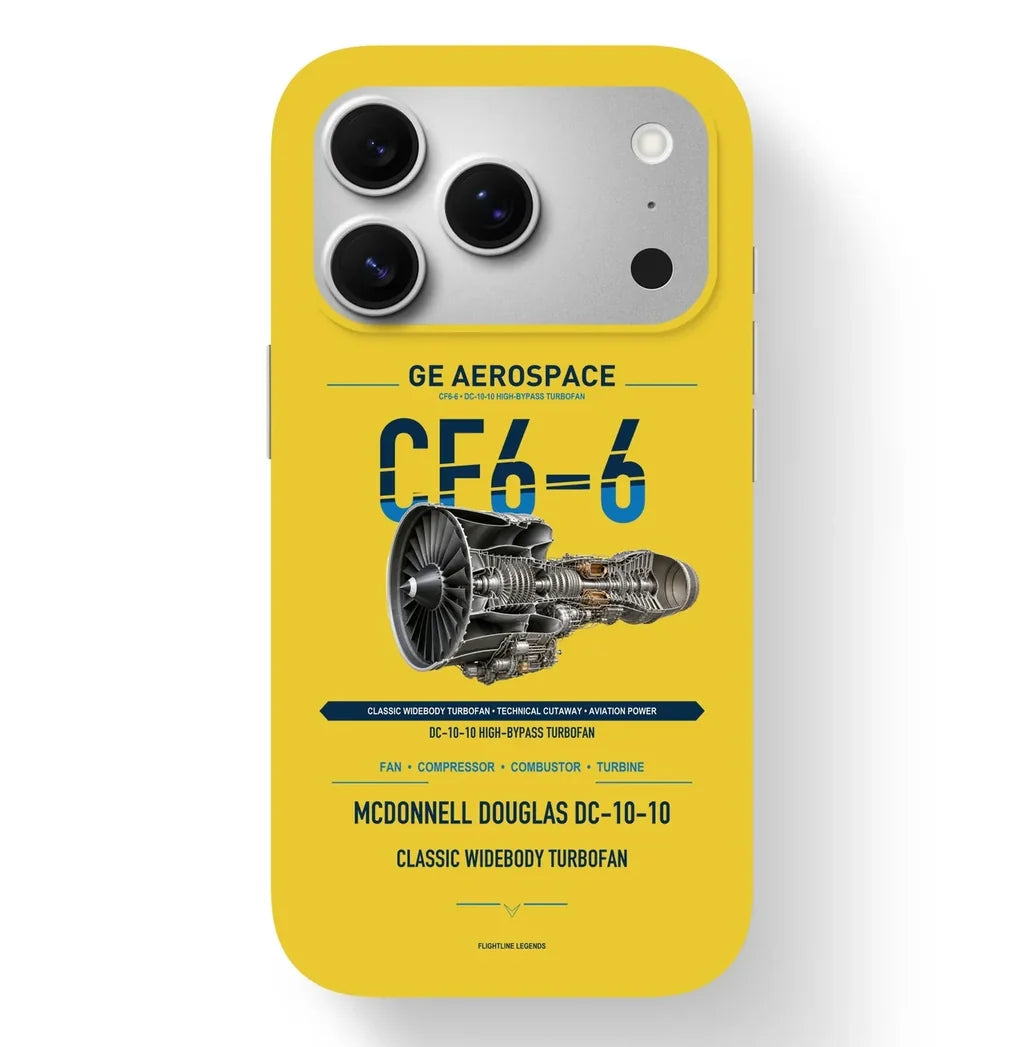 CF6-6 Case design on yellow iphone case