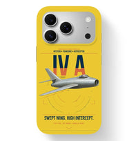 Thumbnail for Dassault Mystère IV A design on yellow magsafe iphone case, for iPhone 17 Pro