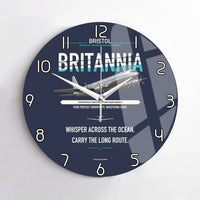Thumbnail for Bristol Britannia 312 design on navy blue no frame wall clock