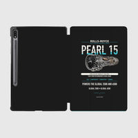 Thumbnail for PEARL 15 design on black samsung tablet tablet case
