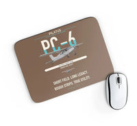 Thumbnail for Pilatus PC-6 Porter design on brown rectangle mouse pad