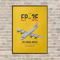 Thumbnail for EP-3E ARIES II vertical canvas print - framed - yellow background