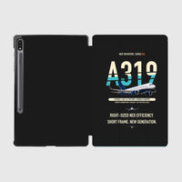 Thumbnail for Airbus A319neo design on black samsung tablet tablet case