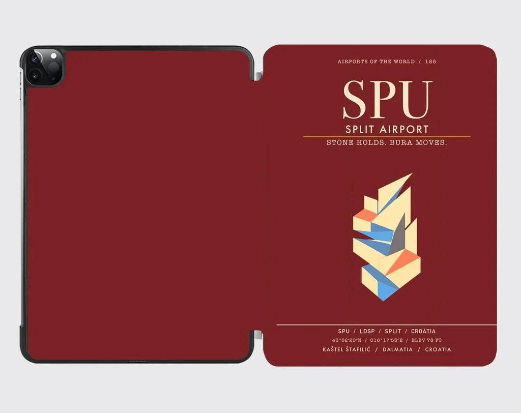 Split Airport SPU - Dark Red