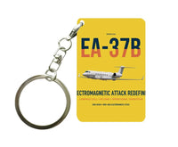 Thumbnail for EA-37B Compass Call design on yellow designed key chain, double-side print